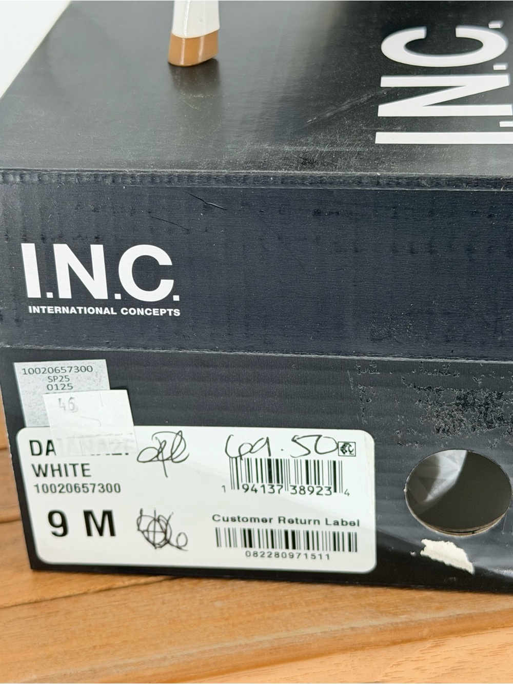 New INC International Concepts Women's Beige Slingback Pointed Flats size 9M - Picture 4 of 4